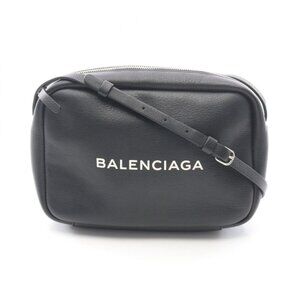Balenciaga Shoulder Bag Everyday S Black Leather